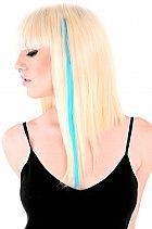 Well wewe could go to a profesional hairstyling place and get it colored there. They also have lots of colored clip in extentions at Hot Topic that don't do any damamge to your hair.