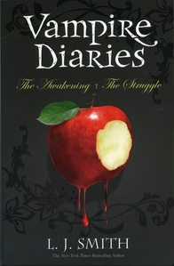  wewe can read "Vampire Diaries" kwa L.J.Smith The original trilogy: 1. The Awakening (1991) 2. The Struggle (1991) 3. The Fury (1991) 4. Dark Reunion (1992) The new trilogy, The Vampire Diaries: The Return: 5. Nightfall (2009) 6. Shadow Souls 7. Midnight That's the cover from the first one (new UK version) The Awakening & The Struggle ...... <3 VAMPIRE DIARIES <3