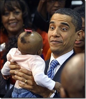  Barack Obama making a funny face!