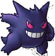  Gengar!!! Red eyes, strong, mysterious, evil, dark, and its just plain awesome!!!!!!