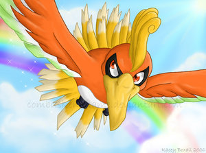 well i have heart gold and after u beat the komono sisters they say to meet them at the bell tower  (tower with ho-oh) find ur way to ho-oh and you catch it. :D
