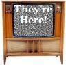 The television icon is from the television spot...i just added the famous quote "they're here" from the movie poltergeist :)