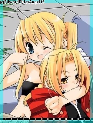  Ed and Winry from FullMetal Alchemist EDxWINRY FOREVAH!!!!!! XD