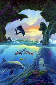  Can Ты find the 7 dolphins? I can.