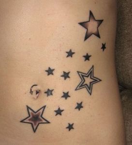  I would get a jantung in my wrist, little stars on my hips atau bunga coming up my ankle. I think is sooo cute!