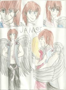  my imagination...i dreamed him up. his name is James. he has wings cuz, in my dreams, i have wings...and he's a part of the beautiful dead. i am a witch.