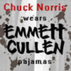  chuck norris wears emmett cullen pajamas