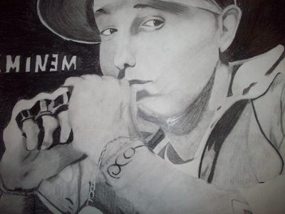  Eminem!! :) I'm sorry, I Nawawala the "E" Lol... I had to cut it off cause it wouldn't look good with the "E" just cause yeah... I was having issues...