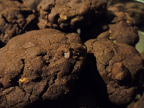 quadruple chocolate chip cookies give me th props and if you do i'll become a fan of you