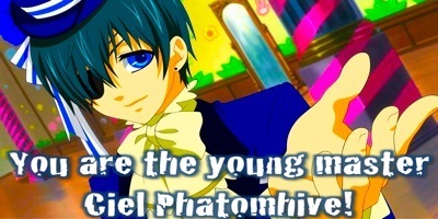  Oh well, I got Ciel but I wonder if I act as mature as he does? The maswali can really tell which answer gets wewe whom.