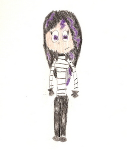 Name: Storm (Human Version)

Age: 15

Bio: Lives alone in a creepy house with blood all over the walls and everything inside from her many kills. Her parents are unknown, and no one knows if she has any. Her best friend is another character of mine named Storm

Love Interest: None, yet

Fear: The blood evaporating on her furniture and bedroom walls. It has so much character! Good times...

Extra/ Creator's note: This is a human version of my Invader Zim Fancharacter. She is VERY violent and psycho with any weapon you could dream up, she was given them. To give you an idea, here's a quote. "WHERE THE FLYING F*CK IS MY LAZER GUN AND TRANQUILIZER DARTS!!!" And then she'd kick someone in the nuts

Pic: Pretend she's not wearing the PAK (gray backpack thing) and it looks just like her.
