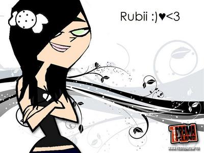 Name: Rubii
Age:11
Bio:When I Was 1 I Had A Cut Becuz The Table Cut A little Of My Leg But It Still Hurt I Was 7 I Loved Playing Alot With the Duckies And Fishes Then I Turned 9 I had A irthDay Party And Had So Much Fun And I Loved Girly Stuff Then In Year 2010 I Was 11 I Loved Rock Music,Dark/Rainbow Things,Being Quiet,Writing,Drawing And Eyeliner And Painting My Nails 

Loves: Duncan,Trent,Puppies,Likes Singing,Dancing,Reading,Writing,Playing Jokes,Rock Music,Country Music,Christian Music,Blues Music,Three Days Grace,Techno Music And
Games

Strengths: Running,Pushups,Energy,Jumping,Killing,Fighting And Tuns Of Stuff

Fears: Cacaroaches,Dolls,Spiders,GrassHoppers And
Screamers

Hates: Heather,Alejandro,Justin Beiber (But I Love His Songs) , Miley Cyrus, Jhonny Test,Chef  Rouge The Bat,Bitches,Whores,Sluts,Wanabes,Drama Queens,Crazy Fangirls, And Hip Hop/Rapping

Creators Notes: Rubii Is From Sonic,Tdi,Tda,Tdm And Invader Zim She Is Just A FanCharacter  But A Normal Fan She Is Not Crazy Like THe Other Fangirls She Is Really Normal And Be nice With Her Or She Will Kick Ur Butt :)
Pic---->


