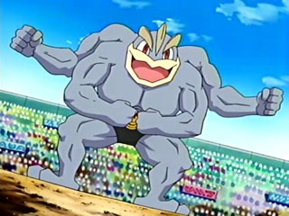 Machamp,one of my top favorite Pokemon AND you know how they say two heads are better than one..well I say four arms are better than two :D