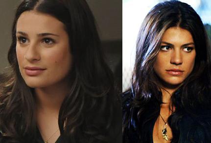  Does anyone else think that Genevieve Cortese (Brunette Ruby) looks like Lea Michele (Rachel from 'Glee')?