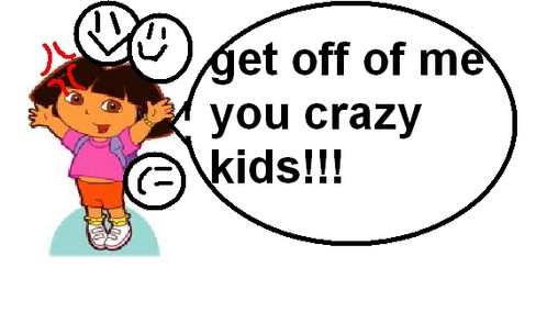  do anda relly want to be the one whereing the dora coustum -_- i dont think so