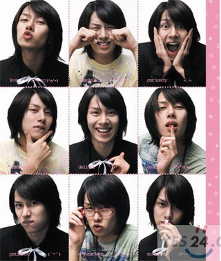 the cute one in super junior for me is heechul and the other 12 member jejeje..... but the cutest is heechul the 愛 of our eyes ladys