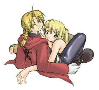  FullMetal Alchemist and the EdxWinry pairing of FullMetal Alchemist ED AND WINRY LOOK SO CUTE IN THIS PIC!!!! X333