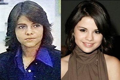  Is it just me, or does Selena Gomez have a remarkable resemblance to Donna Wilkes? (Comparison picture is details.)