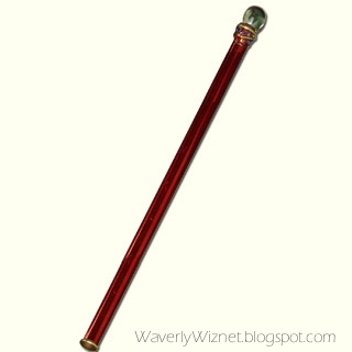 I don't know what you mean by "type", but here's a pic of her wand! 