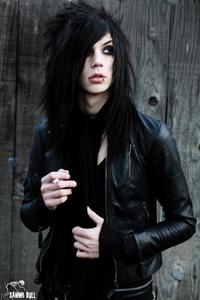  His real name is Andrew Dennis Biersack, he is 19 as of December 26, 2009; he is the lead singer in the band Black Veil Brides. his eyes are icey blue, he is six foot two [i think] he has a 유튜브 channel called "Biersack", a partnership channel with his buddy, Chance called "ChanceandAndy", and a 유튜브 Channel for Black Veil Brides. also, his stage name is Andy Six, one "x". Hope This Helps :)