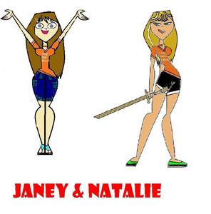  Name: Natalie Charm Age: 16 Bio: Is this neccesary? Personality: Crazy, fun-loving, off the walls, deep, sensitive, caring, loves life, great friend, loves swimming and water Audition Tape: Natalie: Hey, I'm Natalie Charm, resident Total Drama superfan! And to prove it, I'll sing my favorit TDWT song, Stuck To A Pole! Janey here holding the camera will do backup! Janey: What?! No! Natalie: Too late! Music's starting! (singing)Natalie: The strings of my jantung are a tangled mess! Janey: Ooh, mess! Natalie: It's beating so hard it's jumping out of my chest! Janey: Ooh, chest! Natalie: I tried to fit two men in my soul! Janey: Ooh, soul! Natalie: I ended up, stuck to a pole! Both: She got stuck should've ducked, worst of luck! Stuck! Stuck to a pole! Natalie: I fell for every little thing that he said! Janey: Ooh, said! Natalie: And when I closed my eyes, he jumped on a sled! Janey: Ooh, sled! Natalie: He's moved on, I'm still stuck in this place! Janey: Ooh, place! Natalie: Would somebody pour warm water down my face?! Both: She got stuck, should've ducked, worst of luck! Stuck! Stuck to a pole! Stuck, stuck, stuck to a pole! (not singing)Natalie: Pick me! *camera turns off* Crush/Dating: Has a crush on Trent IQ: 179 Pic: (see below) -------------------------------------------------- Name: Janey Lancey Age: 16 Bio: Lived with dad and stepmom until she was 10 and they died in a api and she was found oleh Natalie, Natalie's mom, and Natalie's friend Zach. She went with them to a camp and has lived there since. Personality: Shy, sweet, and smart. Audition Tape: Janey: Hi, my name is Janey Lancey, best friend of Natalie Charm, our resident Total Drama superfan. Anyway, I think I should be on your tampil because I can take a challenge. I may seem weak, but I'm very wise and strong. I'm great with battle strategy and I never lose! So, pick me, I guess. If anda want to! I'm not trying to be pushy of anything just, pick me if anda wouldn't mind, if it isn't too much trouble for anda to pick me, I mean, a lot of people must audition so if anda like my audition pick me. Please. Pick me, please is what I meant. Oh, now you're probably not going to pick me because I wasn't polite! I'm sorry! I- *camera runs out of battery* Crush/Dating: She is single IQ: 267 Pic: (see below)