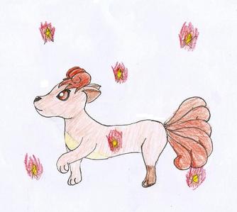  I would use Vulpix. I would have her use swift, then set the быстрый, стремительный, свифт stars on огонь wih ember, and she would pose as the firey stars fell around her.