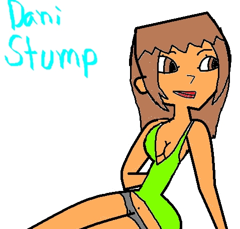  Name: Dani Stump Age: 23 Bio: Dani's married to the lead singer of Fall Out Boy. She's very amazing and she modeled for pictures before. She has an amazing body and she's very sweet, kind, friendly and nice, and very, very sexy and pretty! Audition tape: *Dani is sitting on a chair smiling* Dani:" Hello there my name is Dani and I'm very pretty and hot, and I'm a good model, I modeled before and I'm a good singer, and I'm also in Fall Out Boy" Patrick:" Dani?" Dani:" yes Patrick?" Patrick:" ready for some "fun"?" Dani:" oh yeah, hold on, well guys I g2g so see ya!" *Dani turns the camera off and she leaves the room* Pic: