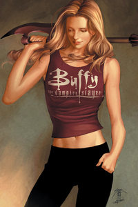  There has beena season eight of BUFFY, and it was made in comic book format, taking off right where the seven season series ended. They are still making them, btw, and they have been on sale 4 sum time now But, Everyone that answered, I have heard the same thing, but JUST TODAY, haha I found out this: BUFFY SEASON EIGHT ON DVD there are banners popping up around Fanpop! talking about EXCLUSIVE JONES CUPS with BUFFY on them, and here is the biggest deal of it all: on the side of it says COMING SOON TO BLU-RAY AND DVD!!! so I looked online, and I found out that they made the eighth season into an animated tunjuk of the eighth season in comics (yes, there are comics of Buffy ssn8) and the DVD of SSN 8 will go on sale JANUARY 4th, 2011 !!!! I am so freaking excited! The very first episode is available to be downloaded on i-Tunes, AND anda can also get the trailer for season eight for FREE!!!!! So go on, tell your Buffy friends, and MARK YOUR CALENDERS!!!!!!!!!!