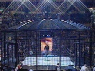  I had one where it was Geoff vs Owen vs Harold vs Ezekiel vs Duncan vs Trent inside THE ELIMINATION CHAMBER!!! Elimination order: 1. Geoff: Pinned sejak Owen after a Body splash 2. Ezekiel: Pinned sejak Duncan after being thrown of a holding cell 3. Harold: Pinned sejak Trent after a running neckbreaker 4. Owen: Pinned sejak Duncan after being hit with a chair 5. Trent: Pinned sejak Duncan after getting a pedigree through a meja, jadual off the bahagian, atas rope. WINNER: Duncan!!!!!