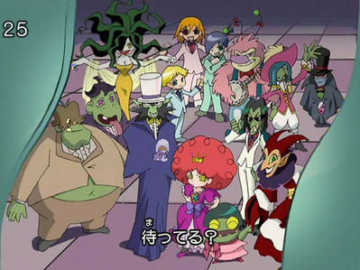 These people.
Except for Brick(boy with orange hair, red eyes, and wearing a pink suit + red tie), Boomer(boy with blond hair, blue eyes, and wearing a baby blue suit + blue tie), and Butch(boy with black hair(in a ponytail), green eyes, and wearing a lime green suit + green tie).