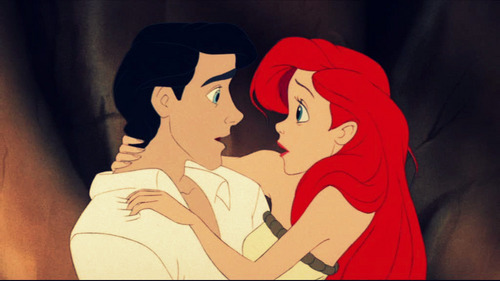  Ariel & Eric. Neither of them changes to be with the other, at least not PERSONALITY-wise, unlike the other couples. He seems to like her for her oddity & flaws, not for her beauty. I mean, he didn't even have a crush on her right away.