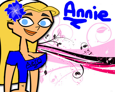 Name: Annie

Age: 15 1/2

Bio: Annie is very crazy,smart and funny at the same time. She can make anybody laugh. Even Eva! She enjoys listening to black eyed peas music and Escape the fate. She will do anything to get tickets to a lady gaga concert or a Carrie underwood concert. She has sneeked into 2 Green day concerts, 4 Hannah Montanna concerts for her little sister and 2 Michael Jackson concerts when she was less than 10 years old.

Personality: practicly my bio...

Auditon tape:

*turns on camera*

Annie: Hello im Annie and i would LOVE to be in total drama musicians! I am a wonderful singer,dancer and songwriter! In 3rd grade i was one of the main characters and in 5th grade i was in the 4th and 5th grade chorous and i was one of the main characters in the 5th grade christmas musical. So please pick me!

Claire: Hiya Annie!

Annie: Clare go away! Im trying to get into total drama musicians!

Claire: I wanna be in it! DO RE MI FA SO LA TI DOOOOOOOO!

Annie: GET OUT! 

Claire: *runs around and knocks over camera*

Annie: GET OUTTT! *puts camera up right* Thanks for watching! *turns of camera*

_____________

Crush: Cody and Jared (fireflys113) only if he joins.

Fav type of music: Pop,Rock,Jazz,R&B,Rap,Alternitive,Electronic and Dance.

Why i want to join: Because i like joining new things and i love to do anything related to music!

Pic:
