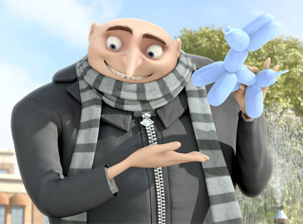 Gru of couse,he impressed me at the first time i watched Despicable Me's oficial trailer 