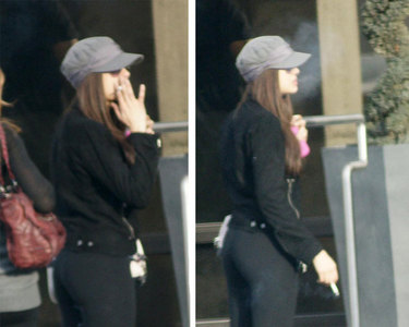 Remember when I asked if Nina smokes?
