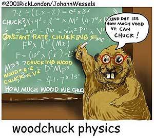  How much wood could a woodchuck chuck, if a woodchuck could chuck wood?