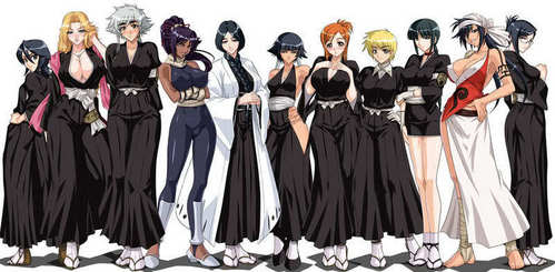  Which of the five Shinigami females out of Bleach represents the meaning of strength, beauty, power,team support and positive great attitude?