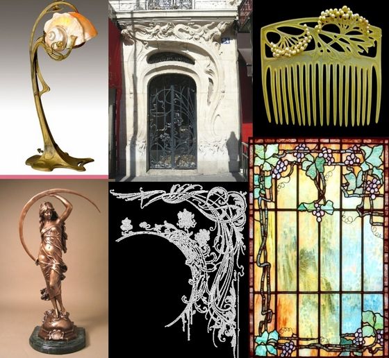  Various forms of Art Nouveau
