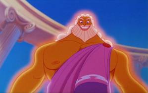  6) Zeus, Movie:Hercules, Voice:Rip Torn, Memorable Quote(s): "Now watch your old man work!" Pros. hot body, head god Cons. not that bright
