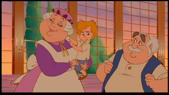  4) Mrs. Potts, Movie:Beauty and the Beast, Voice Angela Lanbury, Memorable Song(s): Beauty and the Beast Pros: good with kids, wise nice looking... sometimes, Cons: Spends much of her time as a teapot