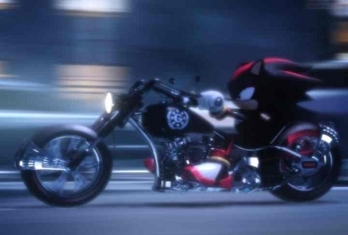  Shadow with motorcycle (he's 情绪硬核 too)