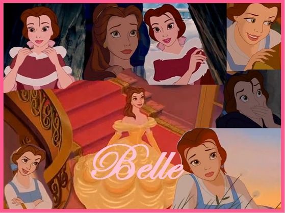  Although Belle is beautiful, the makers of the film made her unaware of it. She spends her days 阅读 and dreaming of adventure.