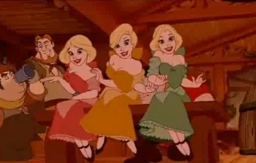 Girls, what do you think of Belle turning down Gaston? "What's wrong with her?!" "She's crazy!!" "He's gorgeous!!!"