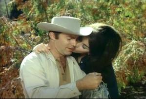 Garth as Tom Palmer with his onscreen wife Erica Gavin as the title character Vixen!