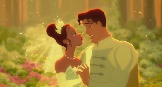  Tiana is in 愛 with Prince Naveen.