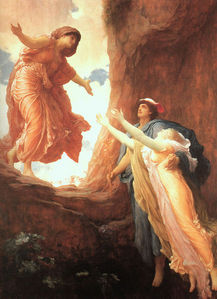  The Return of Persephone door Frederic Leighton (1891)