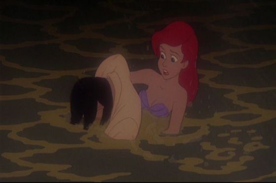  3.Ariel she the very first heroic princess she saved Flonder from being eaten sejak a yu, ikan jerung and Eric twice and killed the minions and in the broadway version she killed Ursula but they think the other two are lebih heroic than her