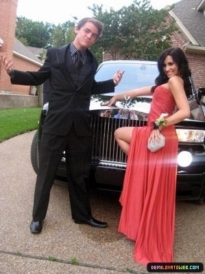 Demi Lovato with Nolan Nard at the Prom