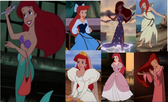  "Poor Ariel and the wrath of the 80s. Dressed in two 담홍색, 핑크 monstrosities AND she's a redhead?! It just gets worse and worse."- Straggy