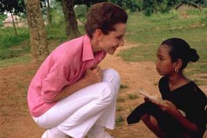  Audrey on a UNICEF Mission