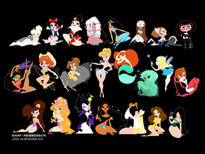  Here's some pinup Disney ladies... Yes, this is the best I could find. Stfu.